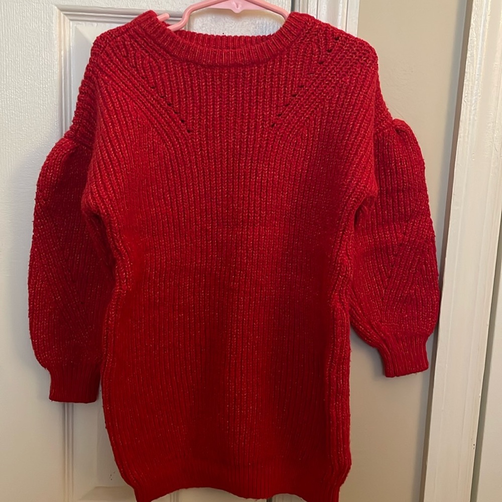 Red Sweater Dress, 4T, Old Navy